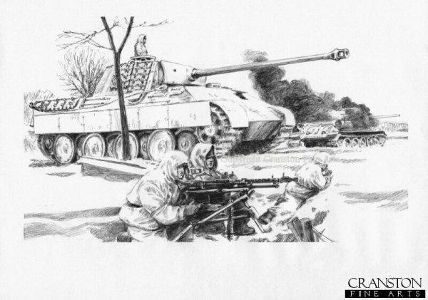 Раскраска танковый бой