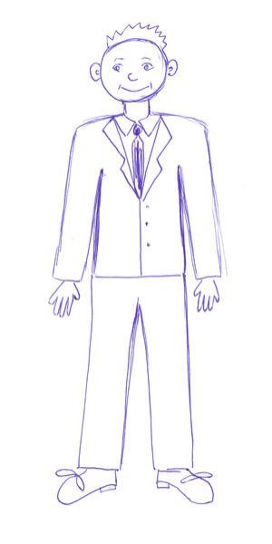 Детские рисунки человека в полный рост