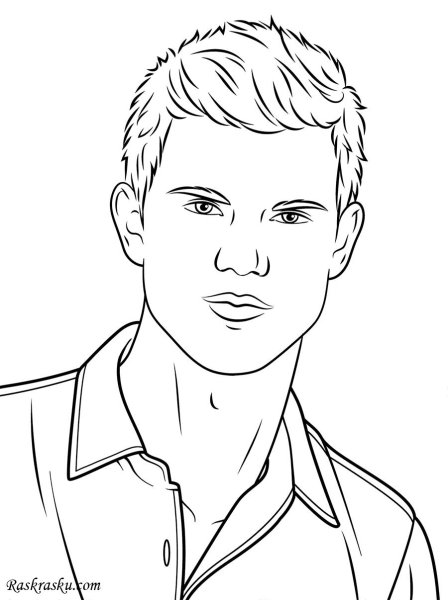 Раскраска Сумерки Джейкоб