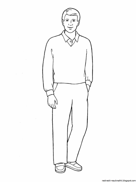 Рисунок человека в полный рост