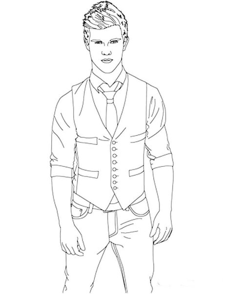 Раскраска мужчина