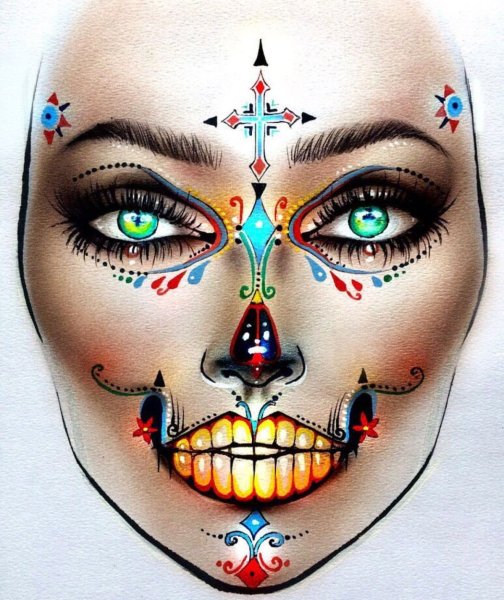 Эскизы карнавального грима