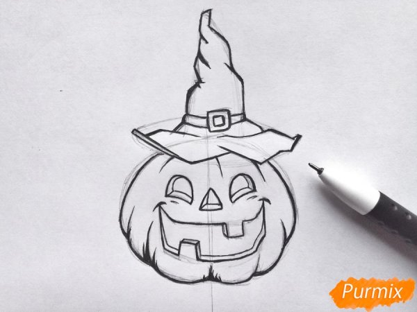 Летучая мышь карандашом для детей