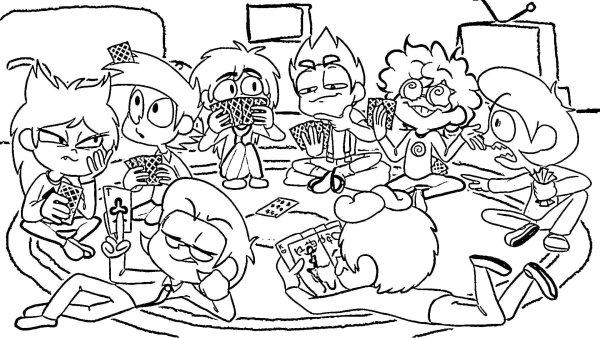 Раскраска 13 карт