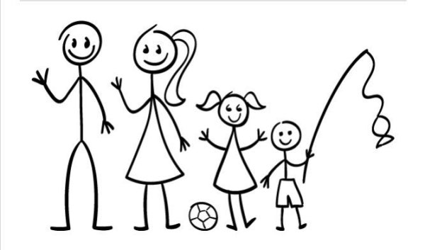 Несложные семейные рисунки