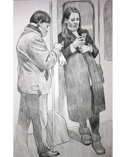 Академические Наброски фигуры человека