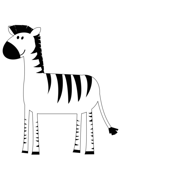 Зебра рисунок карандашом