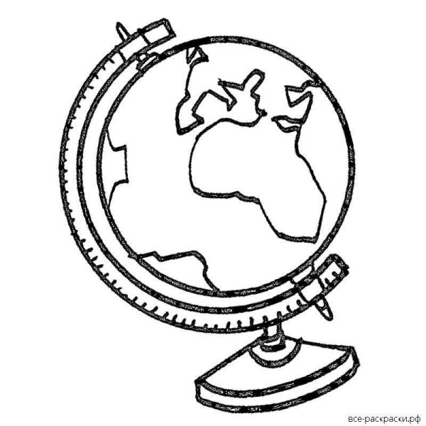 Глобус рисунок для детей