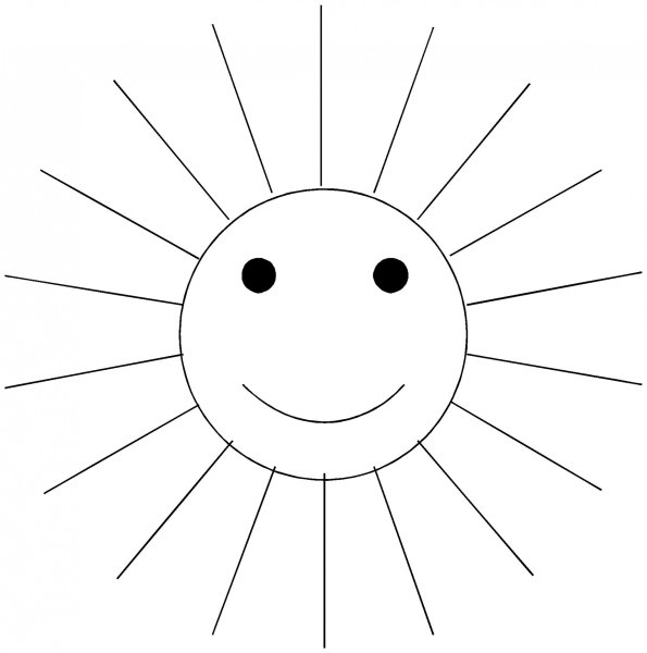 Лучики для солнышка шаблоны без солнышка