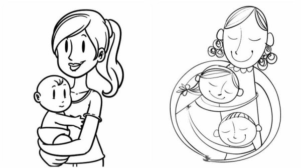 Схема рисования лица человека для детей