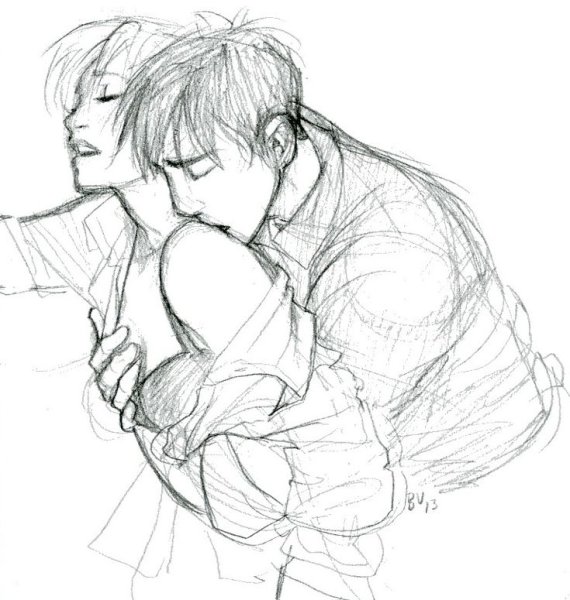Объятия набросок
