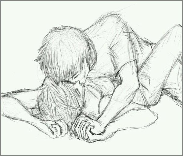 Рисунок парня карандашом для срисовки