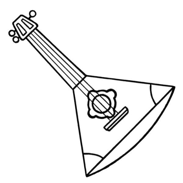 Русский народный инструмент рисунок