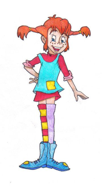 Пеппи длинный чулок