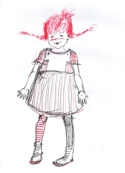 Пеппи длинный чулок раскраска