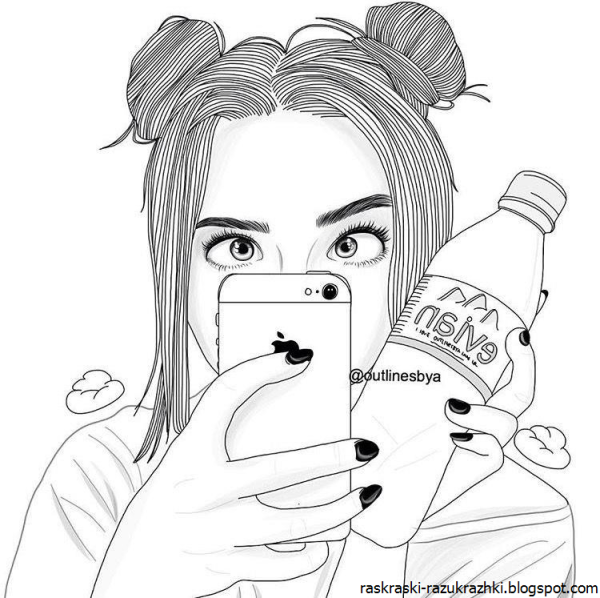 Раскраски для девочек крутые девочки