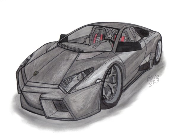 Автомобиль карандашом