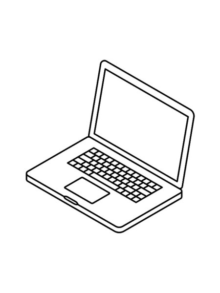Раскраска ноутбук