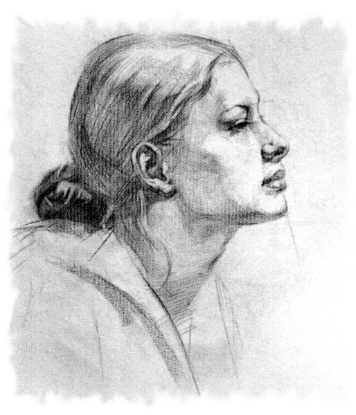 Наброски портретов карандашом