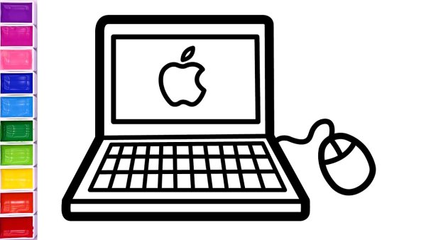 Как нарисовать ноутбук