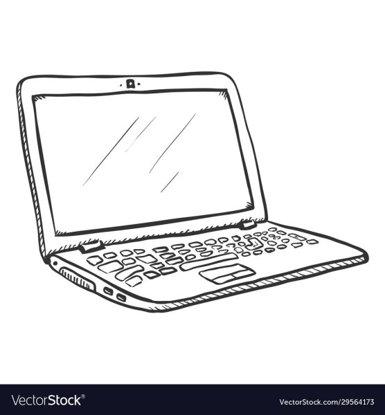 Компьютер эскиз