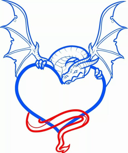 Сердечко рисунок карандашом