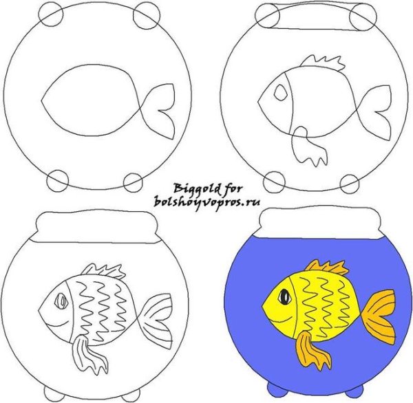 Аквариум раскраска