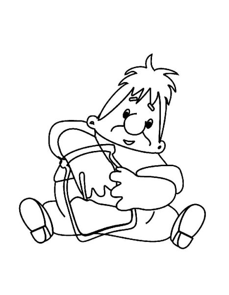 Карлсон раскраска для детей