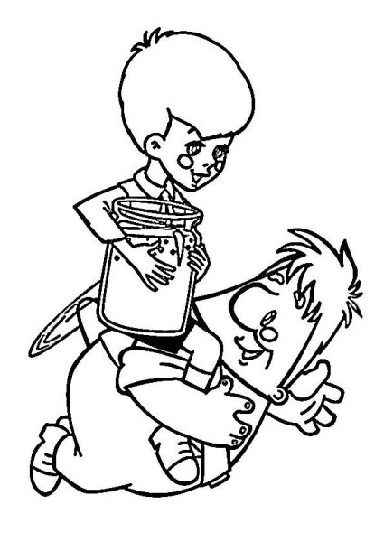 Карлсон раскраска