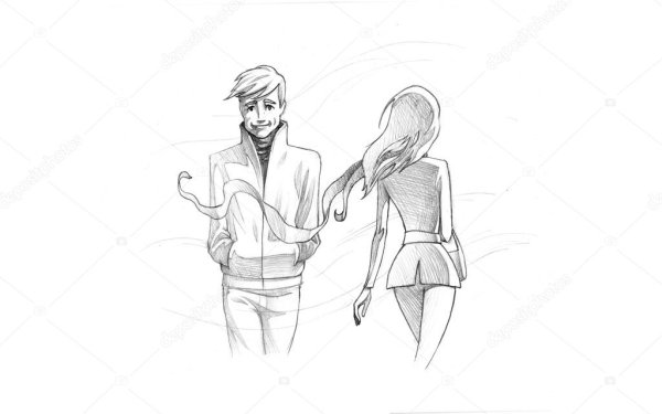 Рисунок для девушки от парня карандашом