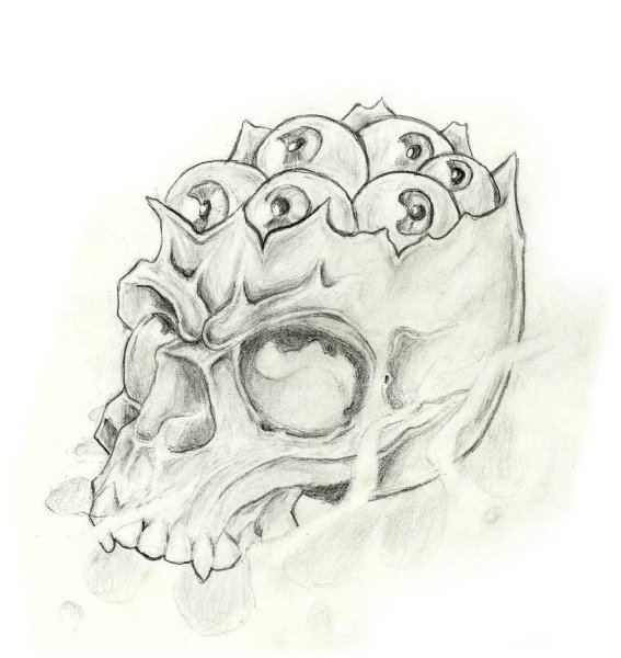 Нарисовать череп