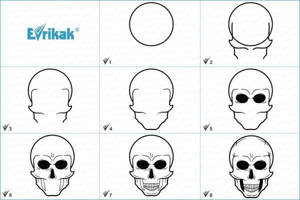Череп для рисования