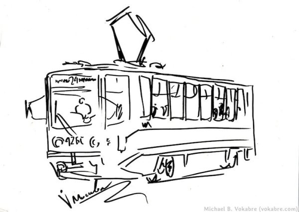 Трамвай эскиз