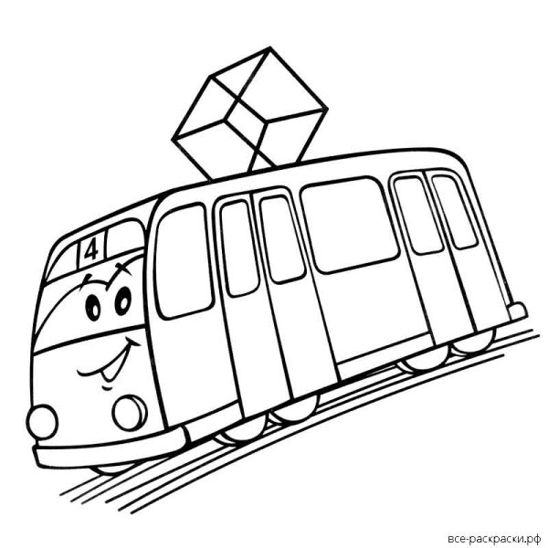 Трамвай карандашом