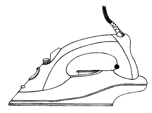 Поэтапное рисование утюга