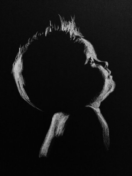 Рисунки на черной бумаге