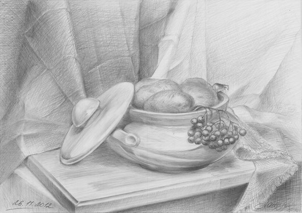 Юрий Кушевский натюрморт Графика