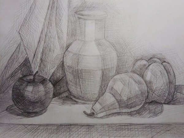 Натюрморт карандашом