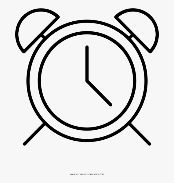 Будильник без стрелок раскраска