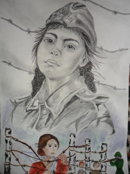 Рисунок на тему герои Отечества