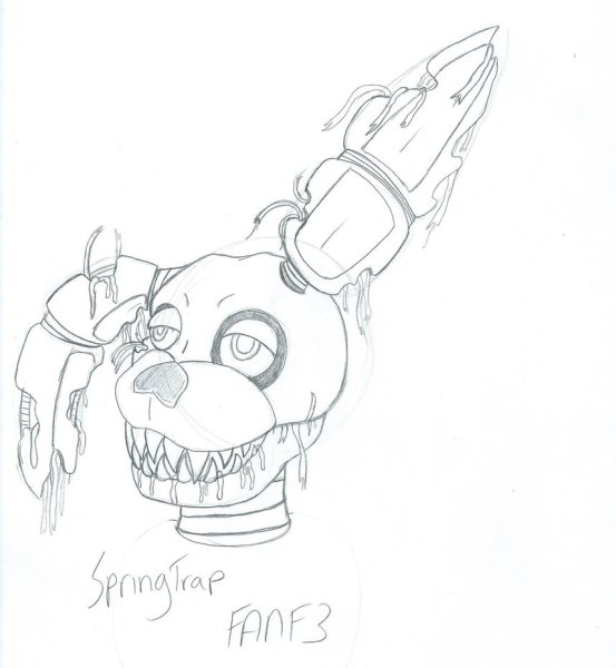 АНИМАТРОНИКИ раскраска спринг Бонни