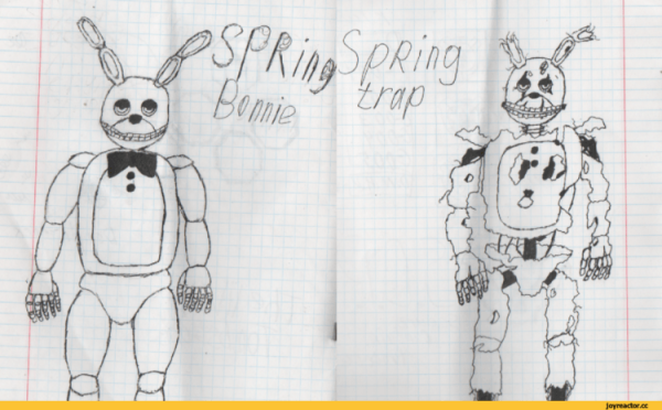 ФНАФ Бонни для срисовки