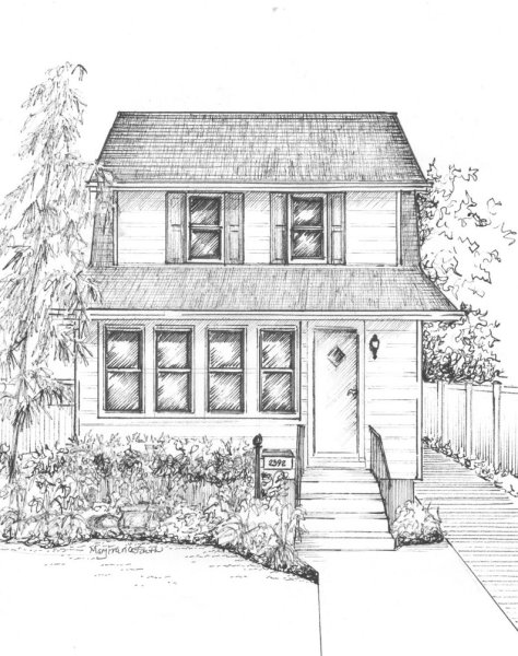 Набросок загородного дома