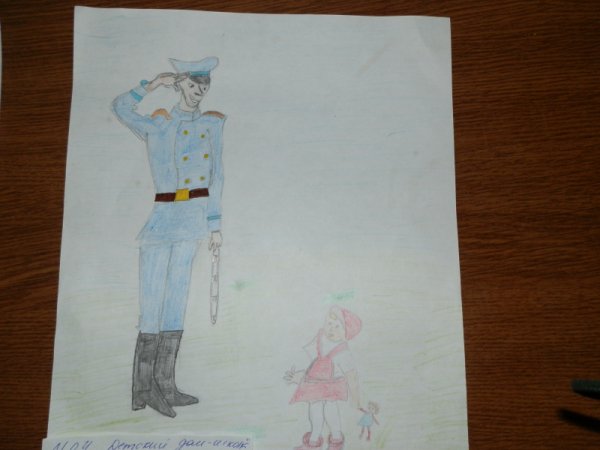 Полицейский дядя Степа рисунок карандашом