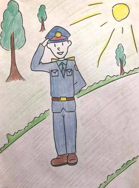 Полицейский рисунок