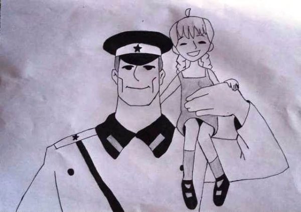 Полицейский дядя Степа рисунок