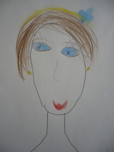 Поэтапное рисование портрета для дошкольников