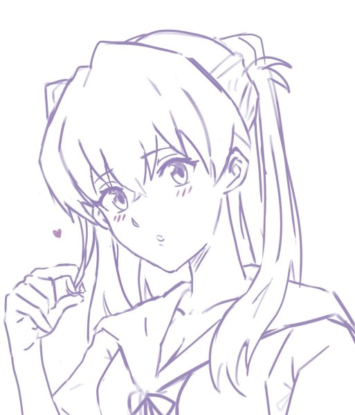 Раскраска Евангелион Аска