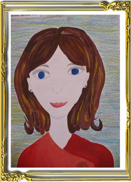 Портрет мамы для детей