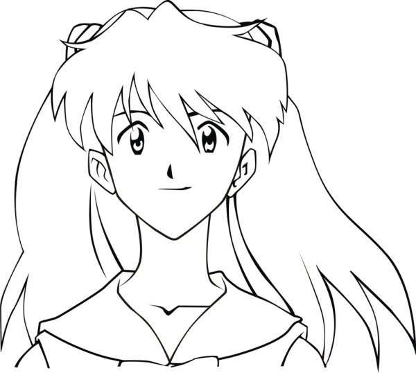 Аска Лэнгли раскраска